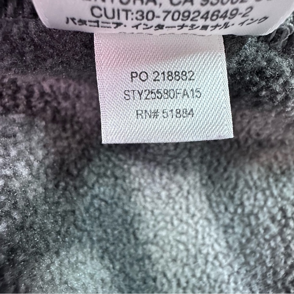 Patagonia Synchilla Snap-T 2015 Printed Tribal Aztec Shale Gray Size Men… - Picture 8 of 8
